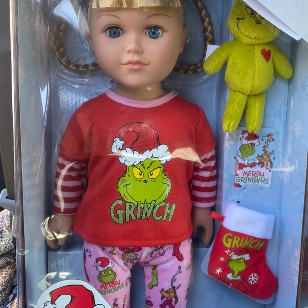 My Life as Grinch Blonde doll looks like Cindy Lou Who. New in box ready to ship